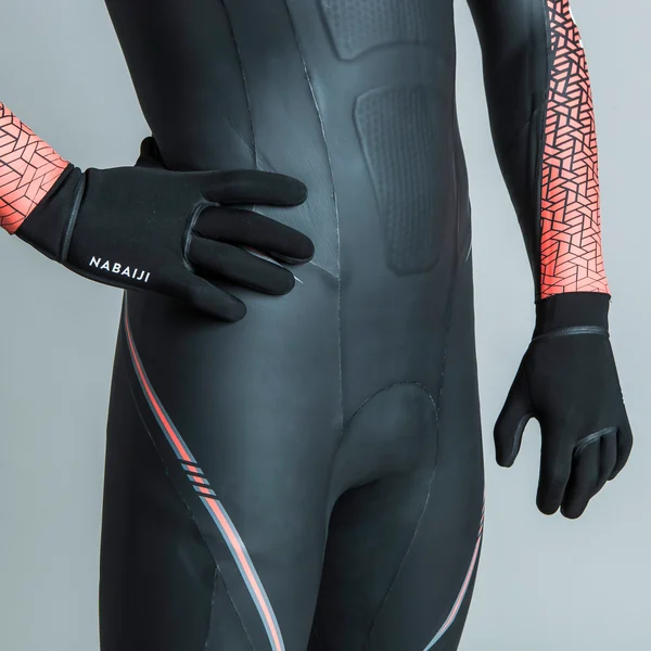Gants néoprène natation 2mm, noir