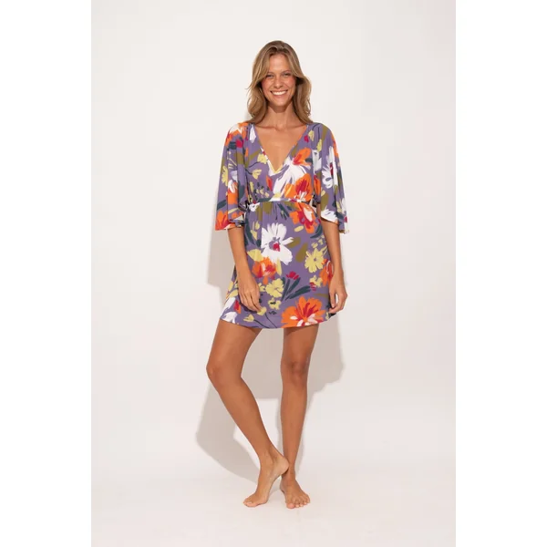 Garden-Flower Mini Dress