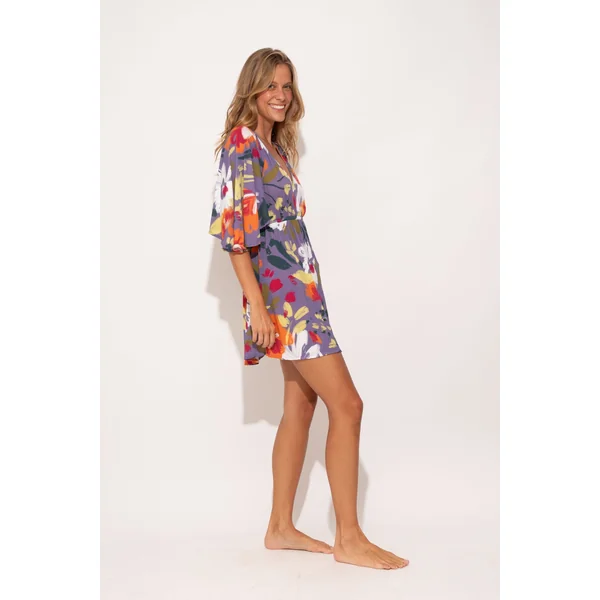 Garden-Flower Mini Dress