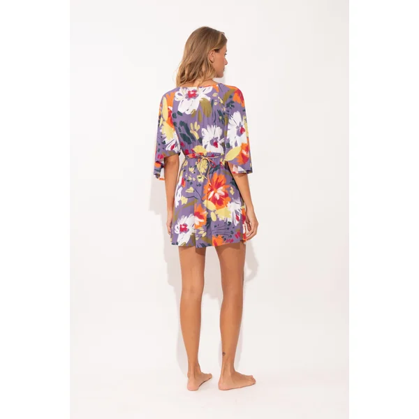 Garden-Flower Mini Dress