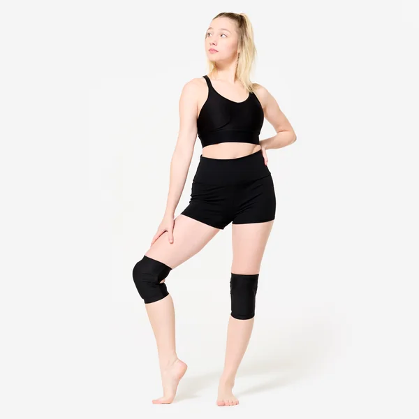 Genouillères de danse en gel, noir