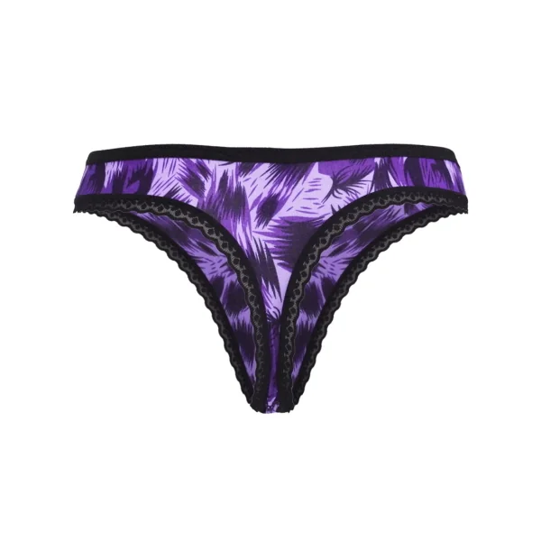 Gianvaglia Annimal violet/print culotte string