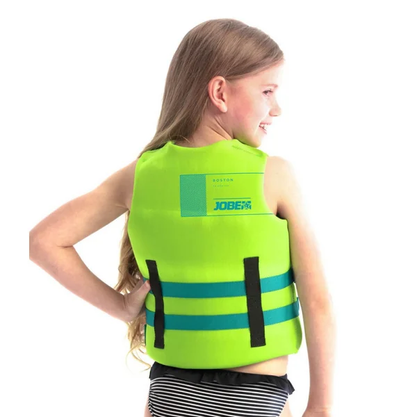 GILET DE FLOTTABILITE JOBE NEOPRENE VEST ENFANT VERT CITRON