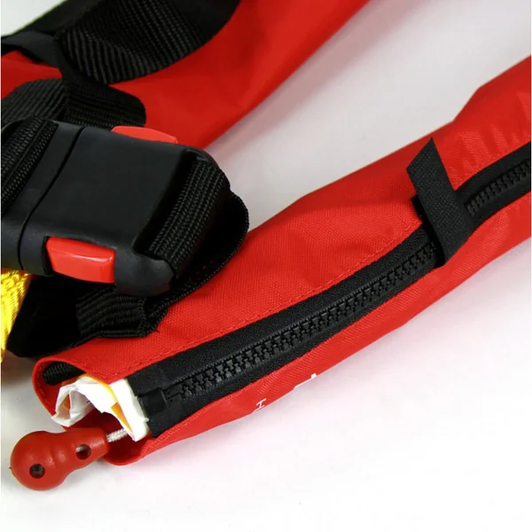 Gilet gonflable ESSENTIAL ZIP automatique avec harnais 170 N - Rouge