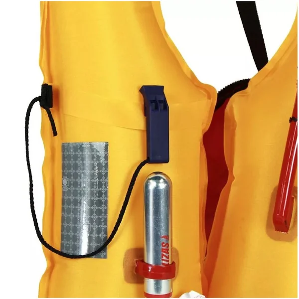 Gilet gonflable ESSENTIAL ZIP automatique avec harnais 170 N - Rouge