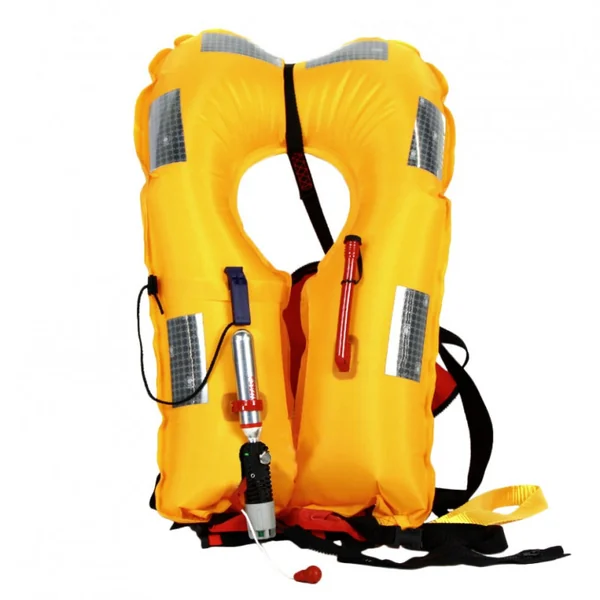Gilet gonflable ESSENTIAL ZIP automatique avec harnais 170 N - Rouge
