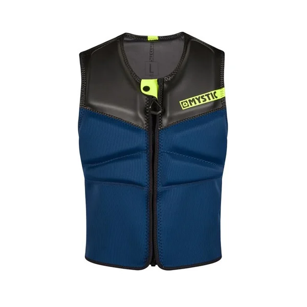 Gilet impact kitesurf/windsurf MYSTIC Block Front Zip Navy/Lime