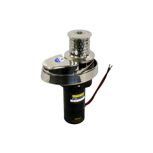 GUINDEAU ÉLECTRIQUE 700W 12V - INOX - 8MM DIN/ISO VERTICAL AVEC POUPÉE - ORANGEMARINE