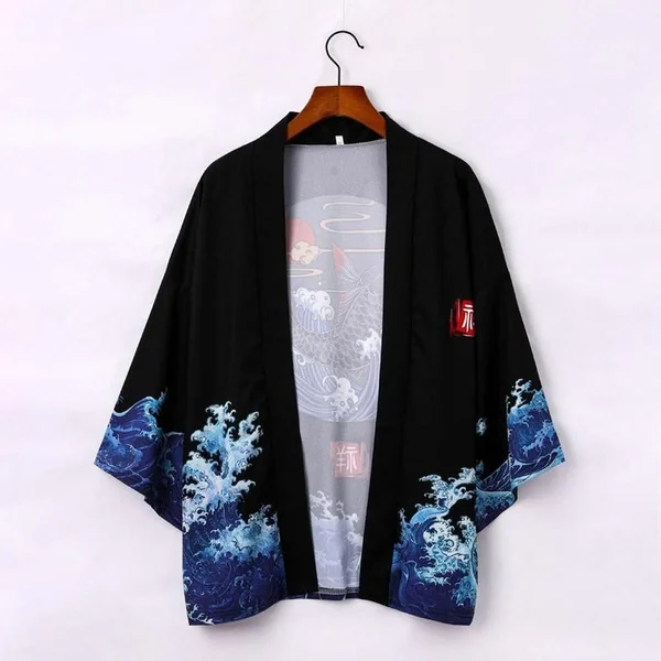 Haori Noir Koï