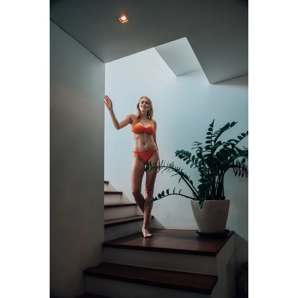 Haut de bikini ajustable Fidji orange
