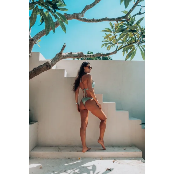 Haut de bikini o-ring bandeau vert