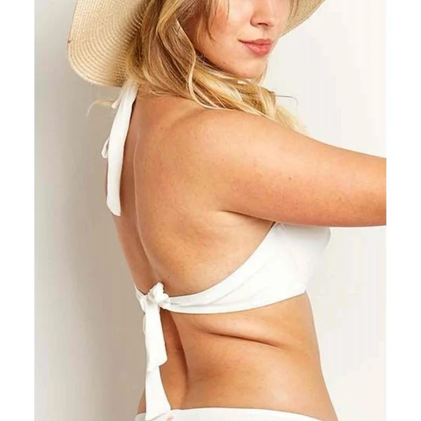 Haut de maillot de bain armatures Blanc