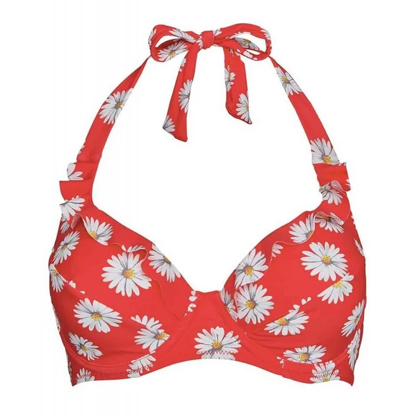 Haut de maillot de bain armatures Rouge