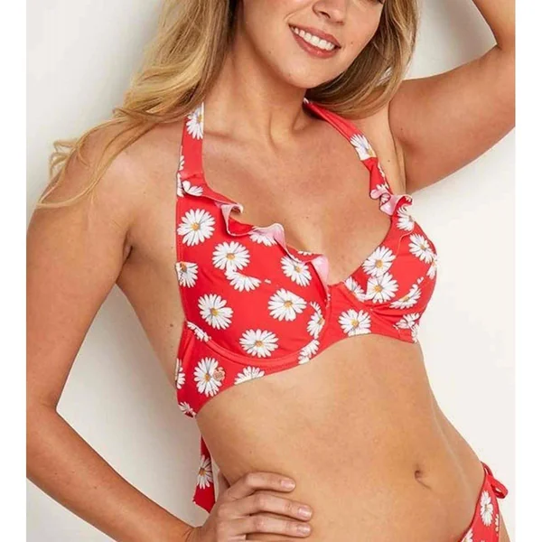 Haut de maillot de bain armatures Rouge
