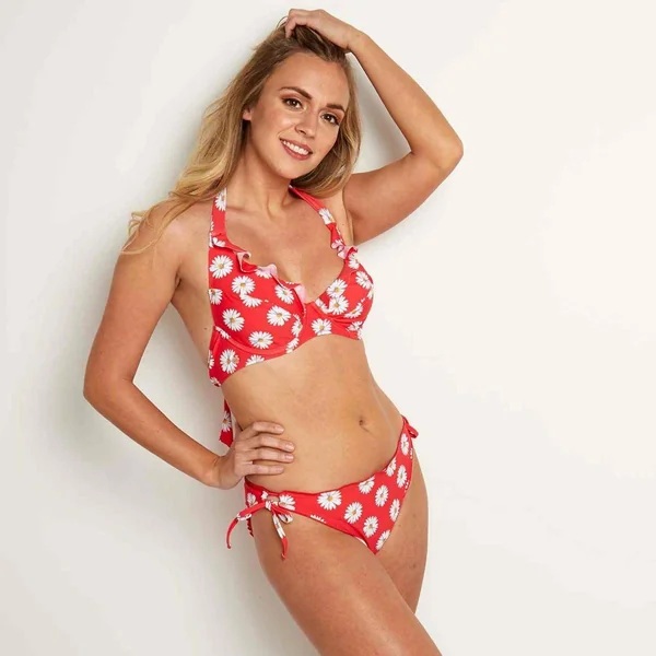 Haut de maillot de bain armatures Rouge
