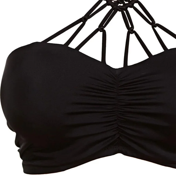 Haut de maillot de bain bandeau paddé à armatures