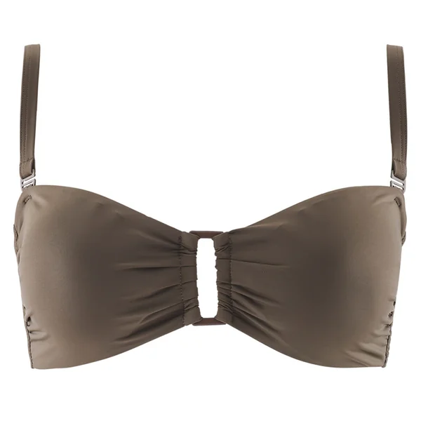 Haut de maillot de bain bandeau sans armatures