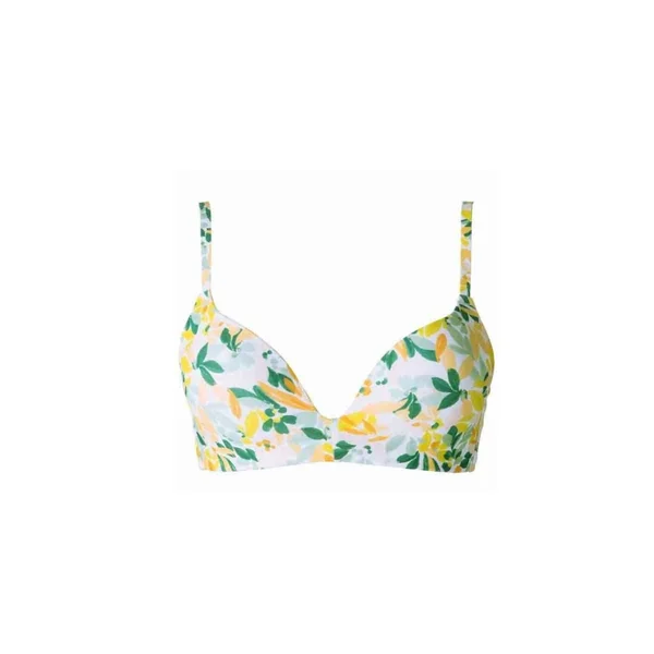 Haut de maillot de bain coques souples jaune Capeline Brigitte Bardot