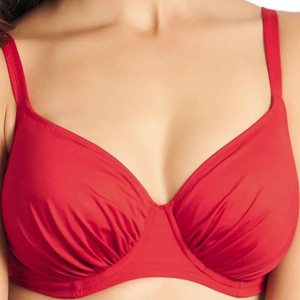 Haut de maillot de bain emboitant à armatures