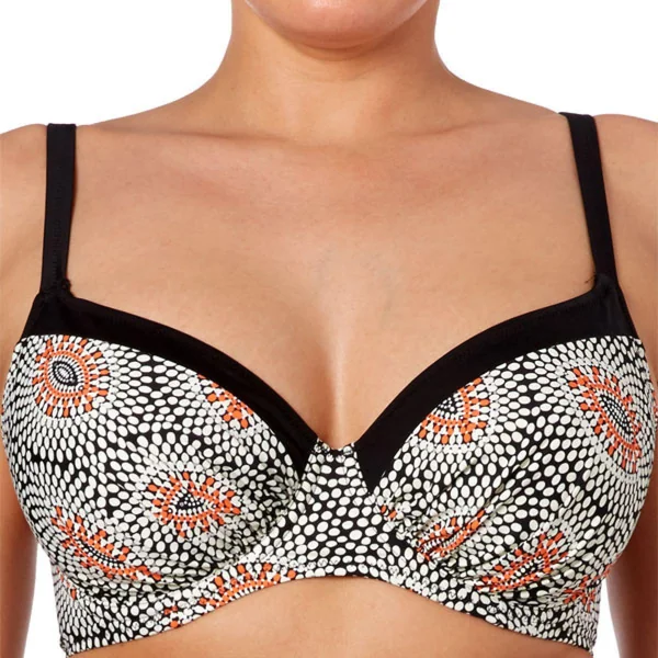 Haut de maillot de bain emboitant à armatures
