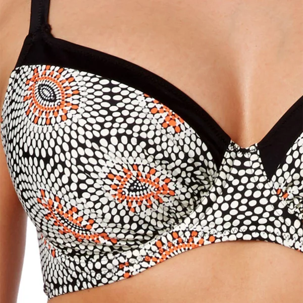 Haut de maillot de bain emboitant à armatures