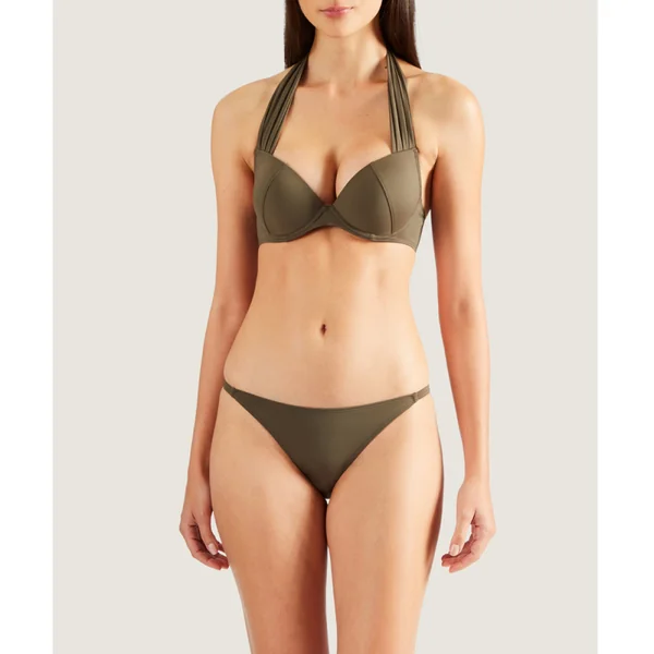 Haut de maillot de bain plongeant armatures