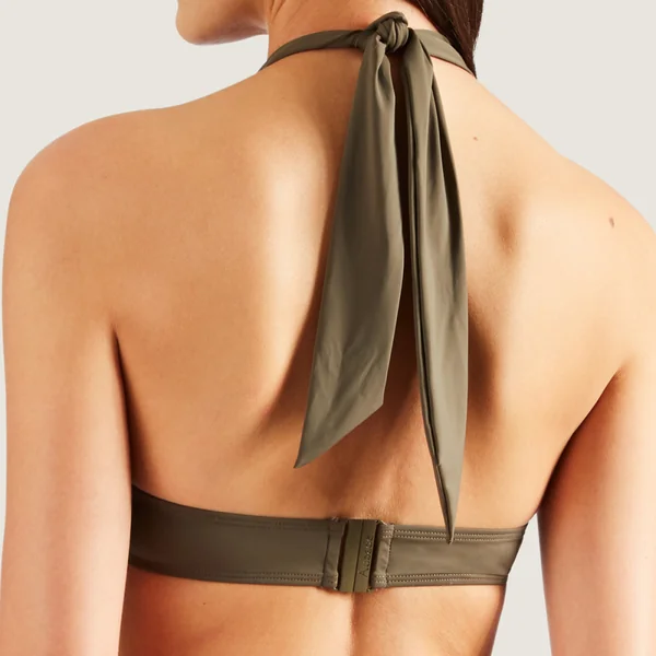 Haut de maillot de bain plongeant armatures