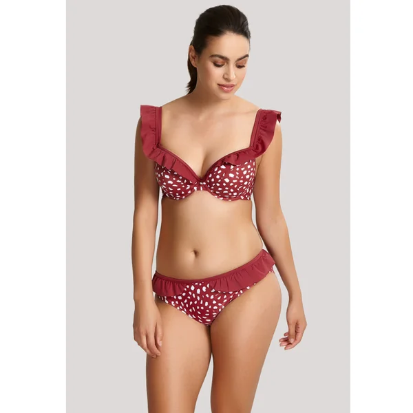 Haut de maillot de bain plongeant armatures