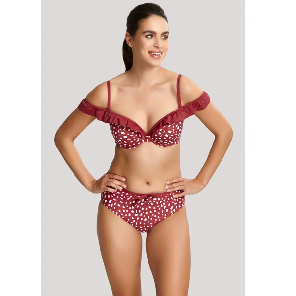 Haut de maillot de bain plongeant armatures