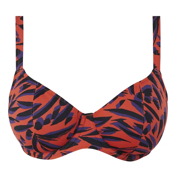 Haut de maillot de bain plongeant armatures