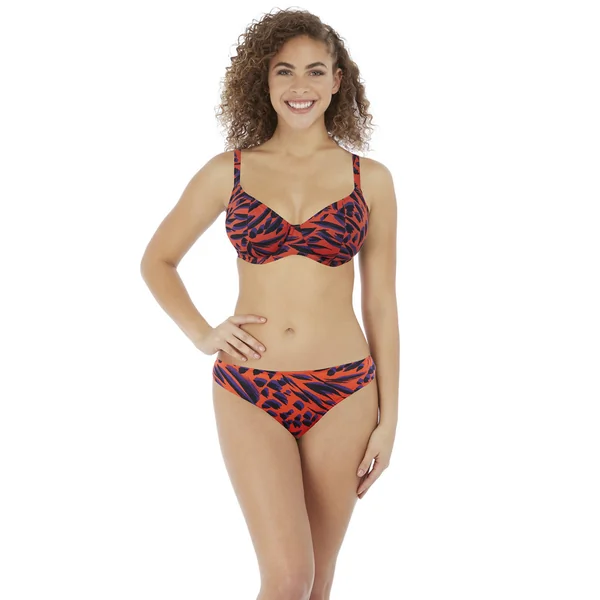 Haut de maillot de bain plongeant armatures