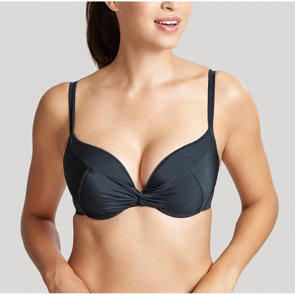 Haut de maillot de bain plongeant armatures