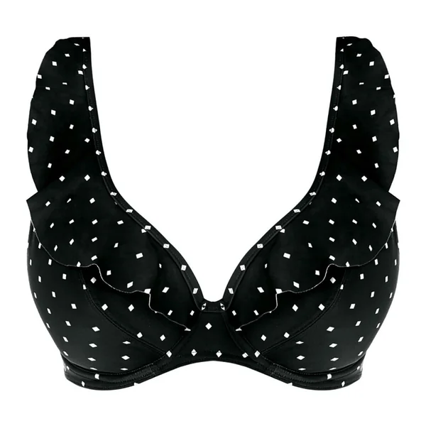 Haut de maillot de bain plongeant armatures