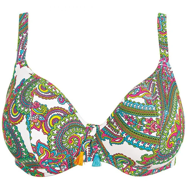 Haut de maillot de bain plongeant à armatures