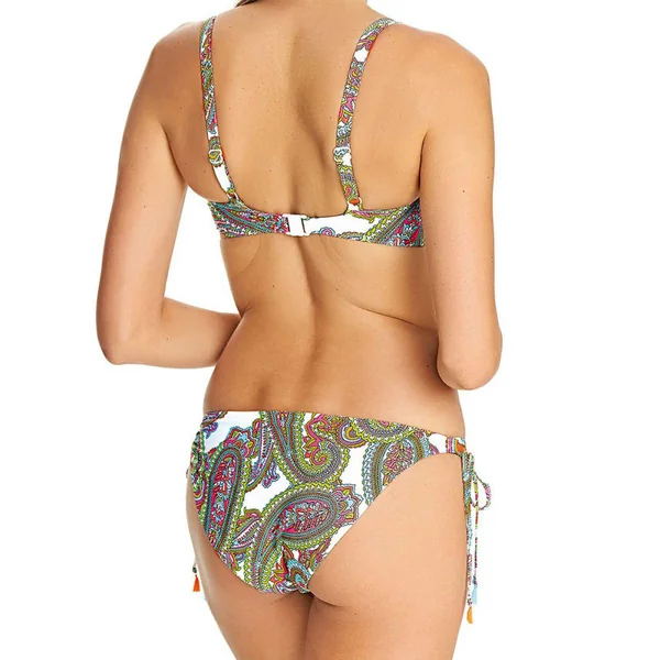 Haut de maillot de bain plongeant à armatures
