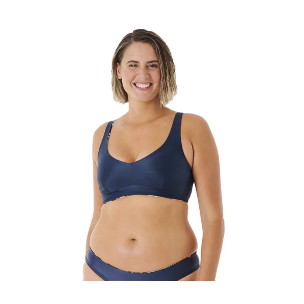 HAUT DE MAILLOT DE BAIN RIPCURL MIRAGE REVO BLEU MARINE