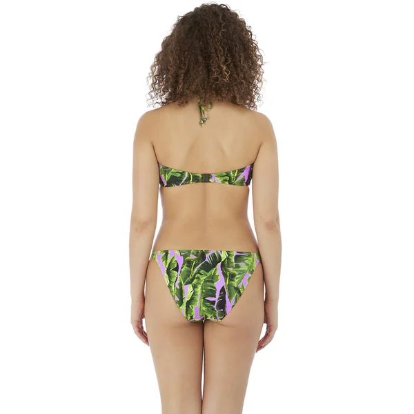 Haut de maillot de bain tour de cou armatures - Jungle Oasis vert Freya