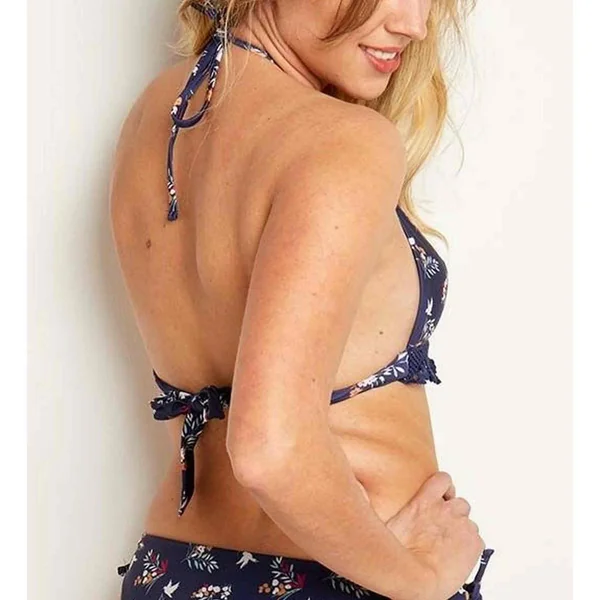 Haut de maillot de bain triangle Bleu