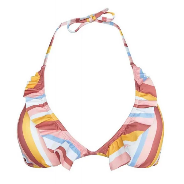 Haut de maillot de bain triangle multicolore
