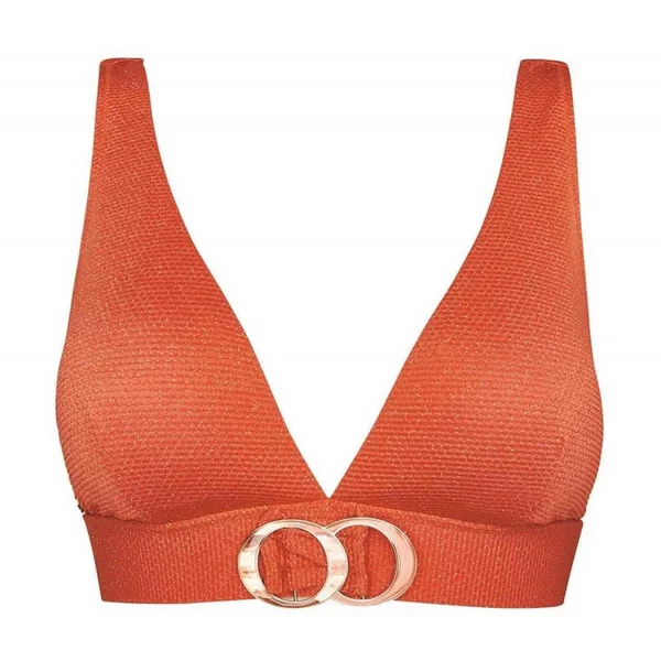 Haut de maillot de bain triangle Orange