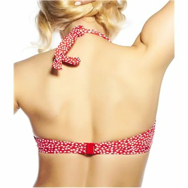 Haut de maillot de bain Triangle à Armatures - Rouge