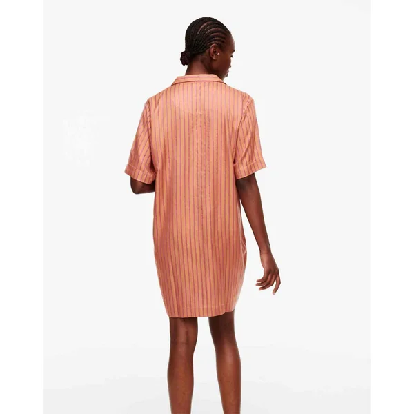 Haut de pyjama - Chemise Longue à manches courtes - Orange Femilet - ANNA