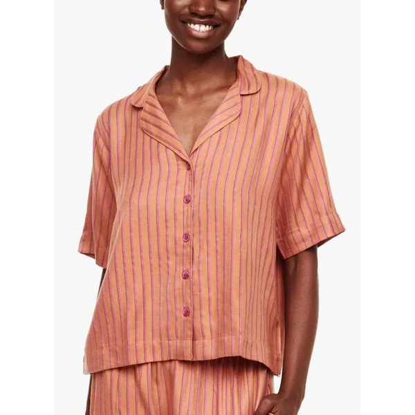 Haut de pyjama - Chemise à manches courtes - Orange Femilet - ANNA