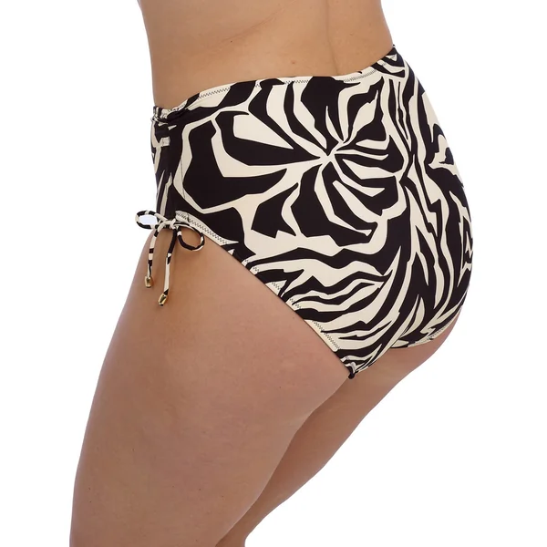 Hight Waist Bikini Brief noir Fantasie Bain