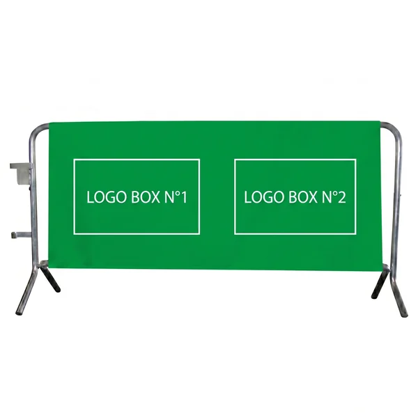 Housse barrière PVC personnalisée 155 x 190 cm