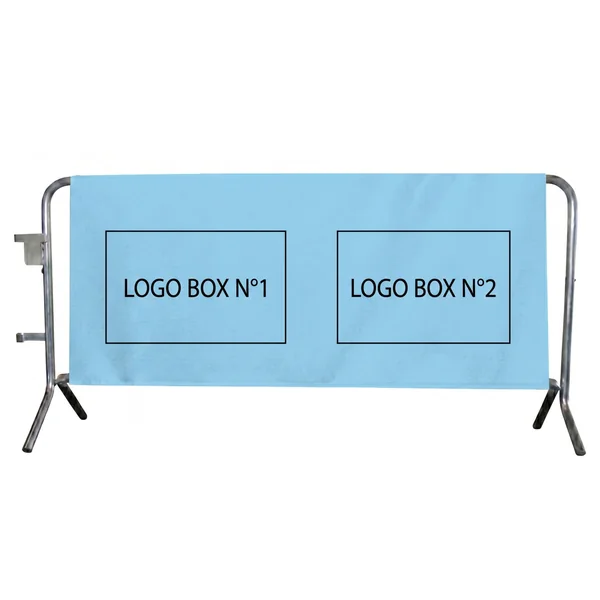 Housse barrière PVC personnalisée 155 x 210 cm