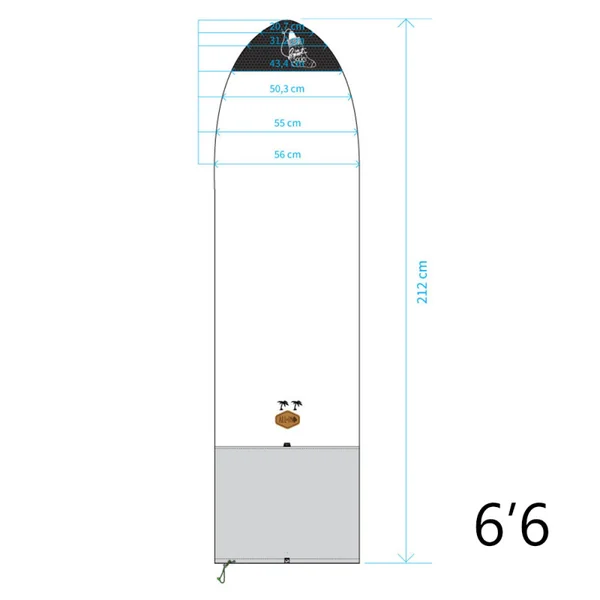 HOUSSE CHAUSSETTE ALL IN BOARDSOCK SURF NOIR BLEU
