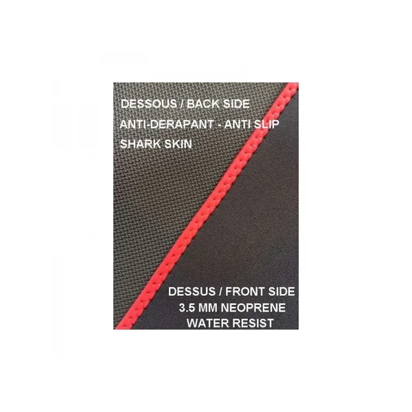 Housse de siège voiture en neoprene howzit - noir/blanc