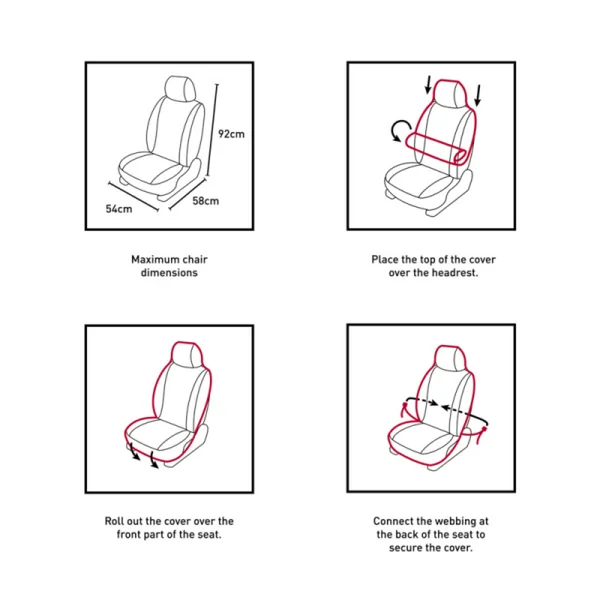 Housse de voiture mystic car seat cover
