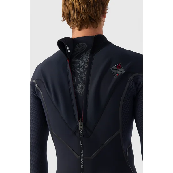 Hyperfreak Fire 5/4mm+ Back Zip Full Wetsuit | BLACK/BLACK